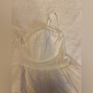 Vintage Jifan Cream Babydoll Shirt Size S EUC